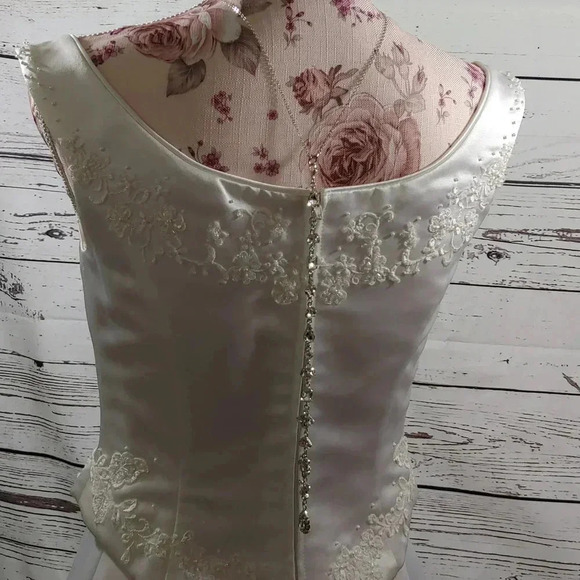 Crystal Backless Wedding Dress dress & Evening Dress Necklace & Earings Set - Picture 2 of 10